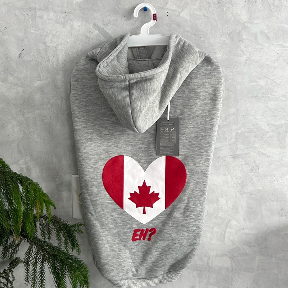 Canada Heart Doggie Hoodie. Size Xl by Sydney &Co